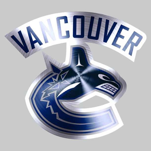 Vancouver Canucks Stainless steel logo iron on paper